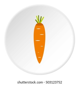 Carrots icon. Flat illustration of carrots vector icon for web