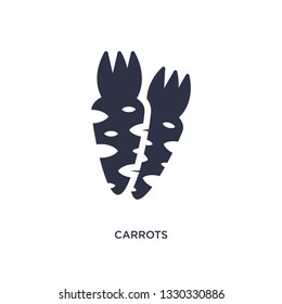carrots icon. Simple element illustration from farming concept. carrots editable symbol design on white background. Can be use for web and mobile.