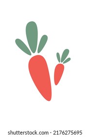 Carrots  icon vector  illustration. Vegetables emblem