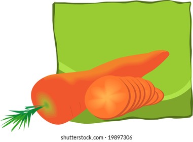  carrots with itâ??s leaves	