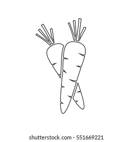 Carrots line icon