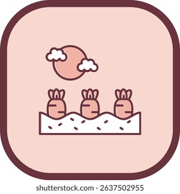 Carrots Line vector Icon Design