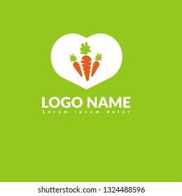 Carrots logo concept. Designed for your web site design, logo, app, UI.Carrots icon.three carrots logo.vegan icon