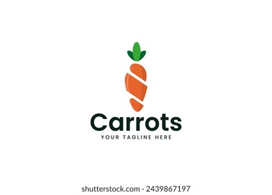 carrots logo vector icon illustration