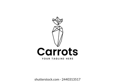 carrots logo vector icon illustration