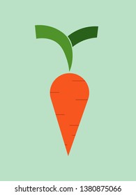Carrots on a light background
