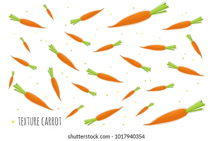 carrots on white background. Vector illustration