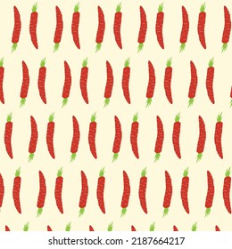 Carrots Pattern Illustration Vector Background