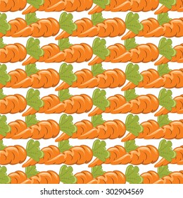 Carrots pattern. Vector