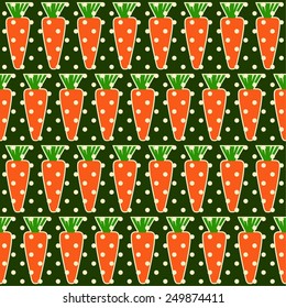 Carrots. Seamless pattern. 