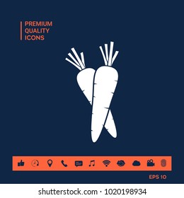 Carrots symbol icon