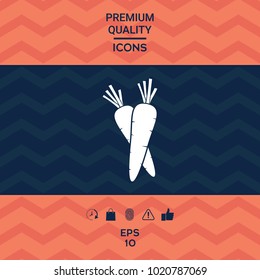 Carrots symbol icon