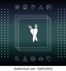 Carrots symbol icon