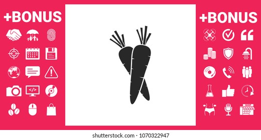 Carrots symbol icon