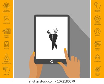 Carrots symbol icon