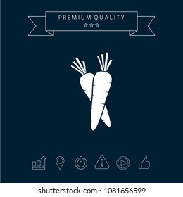 Carrots symbol icon
