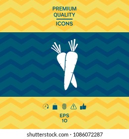 Carrots symbol icon