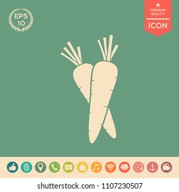 Carrots symbol icon