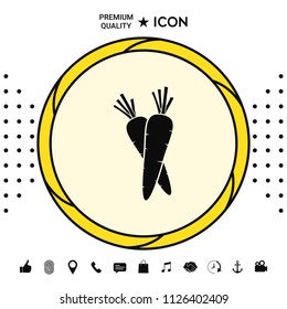Carrots symbol icon