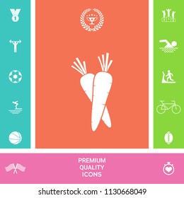 Carrots symbol icon