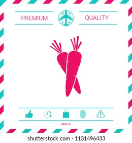 Carrots symbol icon
