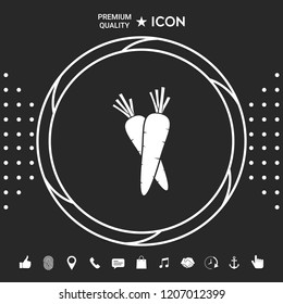 Carrots symbol icon