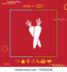 Carrots symbol icon