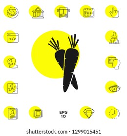 Carrots symbol icon. Graphic elements for your design
