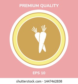 Carrots symbol icon. Graphic elements for your design