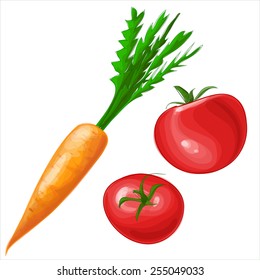 carrots and tomatoes