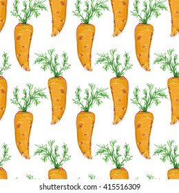 carrots vector background. carrot seamless