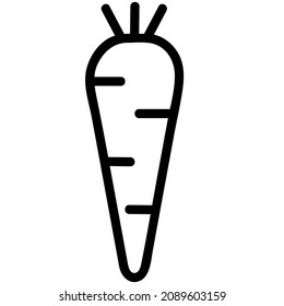 Vector de zanahorias aislado sobre fondo blanco.