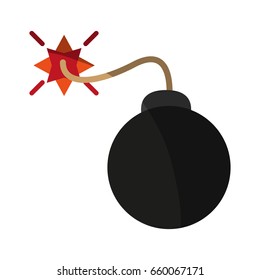 carrtoon bomb on fire