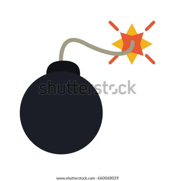 Carrtoon Bomb On Fire Stock Vector (Royalty Free) 660068029 | Shutterstock