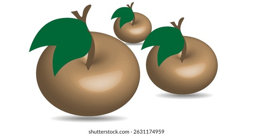 carry bagroun fruit 3D vector illustration