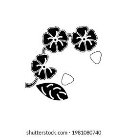 carry blossom vector type icon