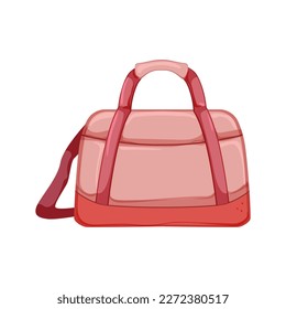 carry fitness bag cartoon. carry fitness bag sign. isolated symbol vector illustration