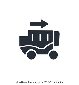 carry icon. vector.Editable stroke.linear style sign for use web design,logo.Symbol illustration.