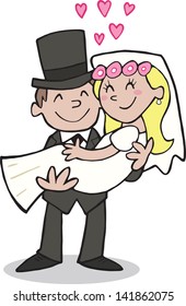 Carry over threshold Newlyweds Wedding