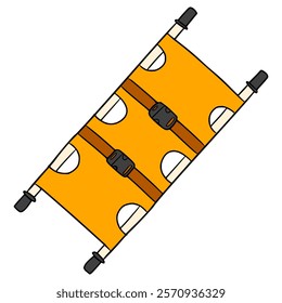 carry stretcher illustration hand drawn isolated vector