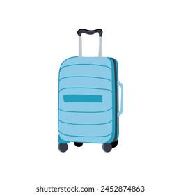 carry suitcase cartoon. on suitcase, airport vacation, trip journey carry suitcase sign. isolated symbol vector illustration