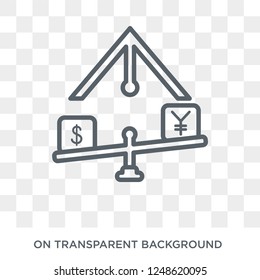 Carry trade icon. Carry trade design concept from Carry trade collection. Simple element vector illustration on transparent background.