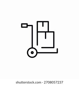 Tragewagen Symbol Vektor