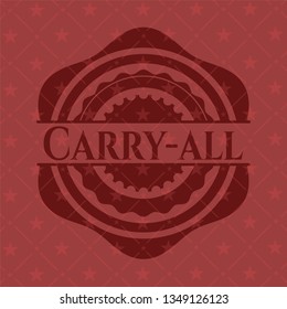 Carry-all red emblem. Retro