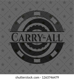 Carry-all retro style black emblem