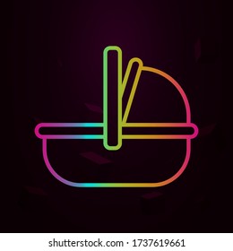 Carrycot, baby nolan icon Simple thin line, outline vector of Maternity icons for ui and ux, website or mobile application