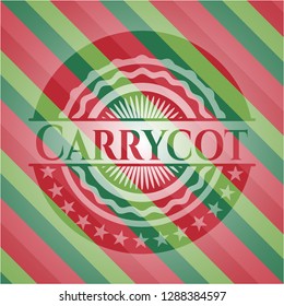 Carrycot christmas style emblem.