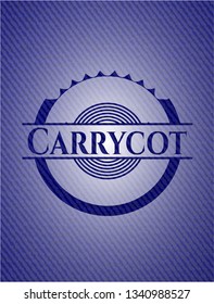 Carrycot emblem with jean high quality background