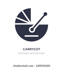 carrycot icon on white background. Simple element illustration from Buildings concept. carrycot icon symbol design.