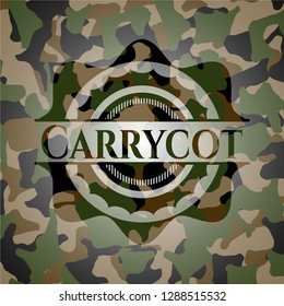 Carrycot on camo pattern